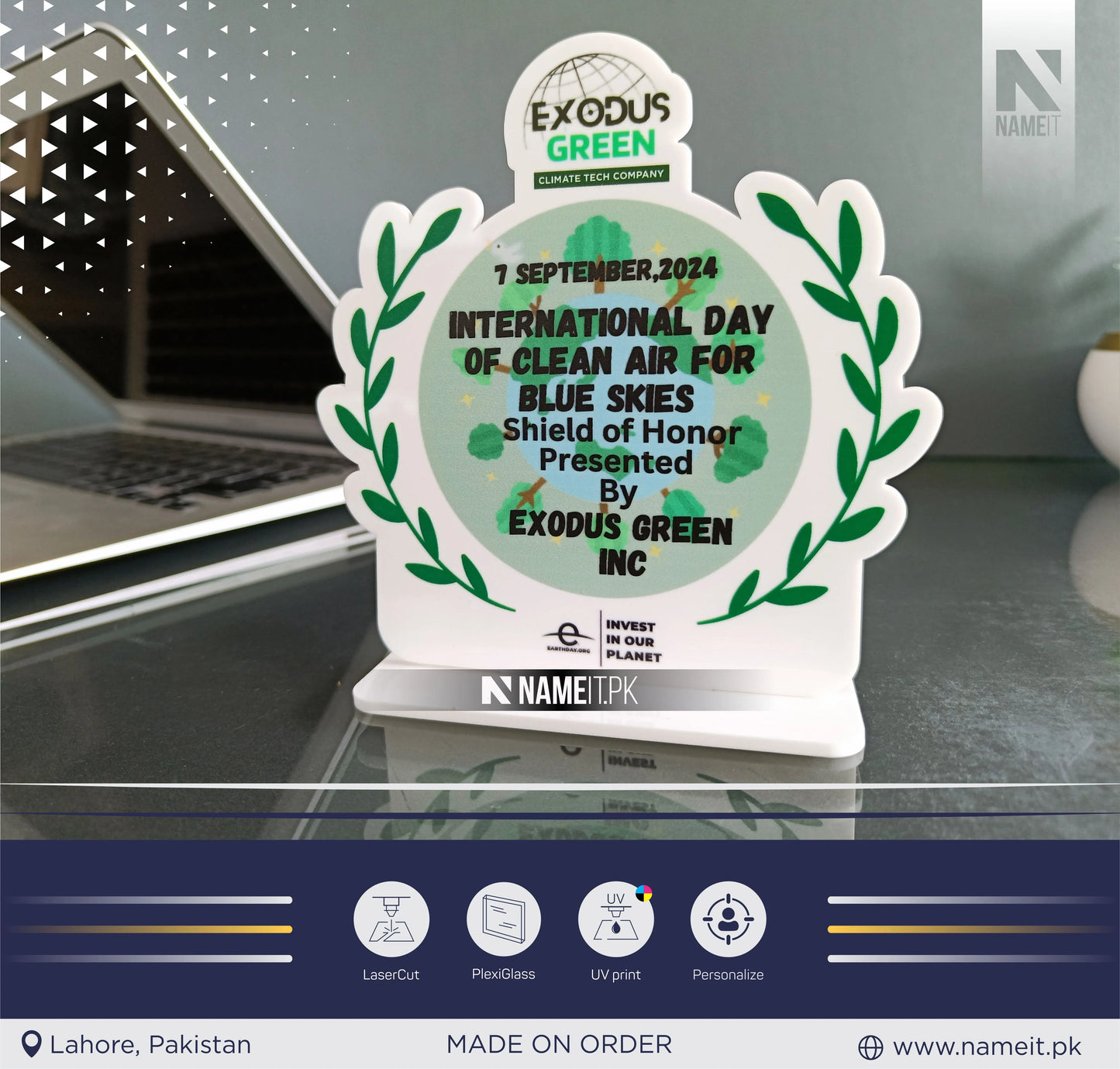 Personalized Printed Award Corporate Trophy Award - Company Anniversary Awards Ceremony, Acrylic Trophy, Appreciation Corporate Award