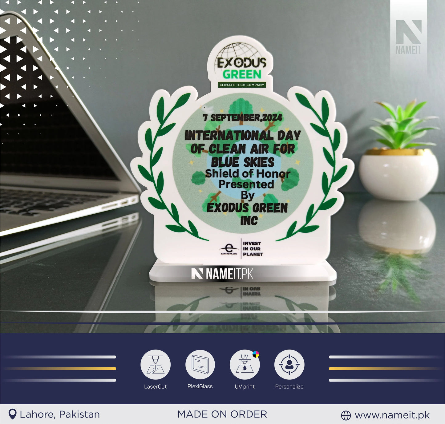 Personalized Printed Award Corporate Trophy Award - Company Anniversary Awards Ceremony, Acrylic Trophy, Appreciation Corporate Award