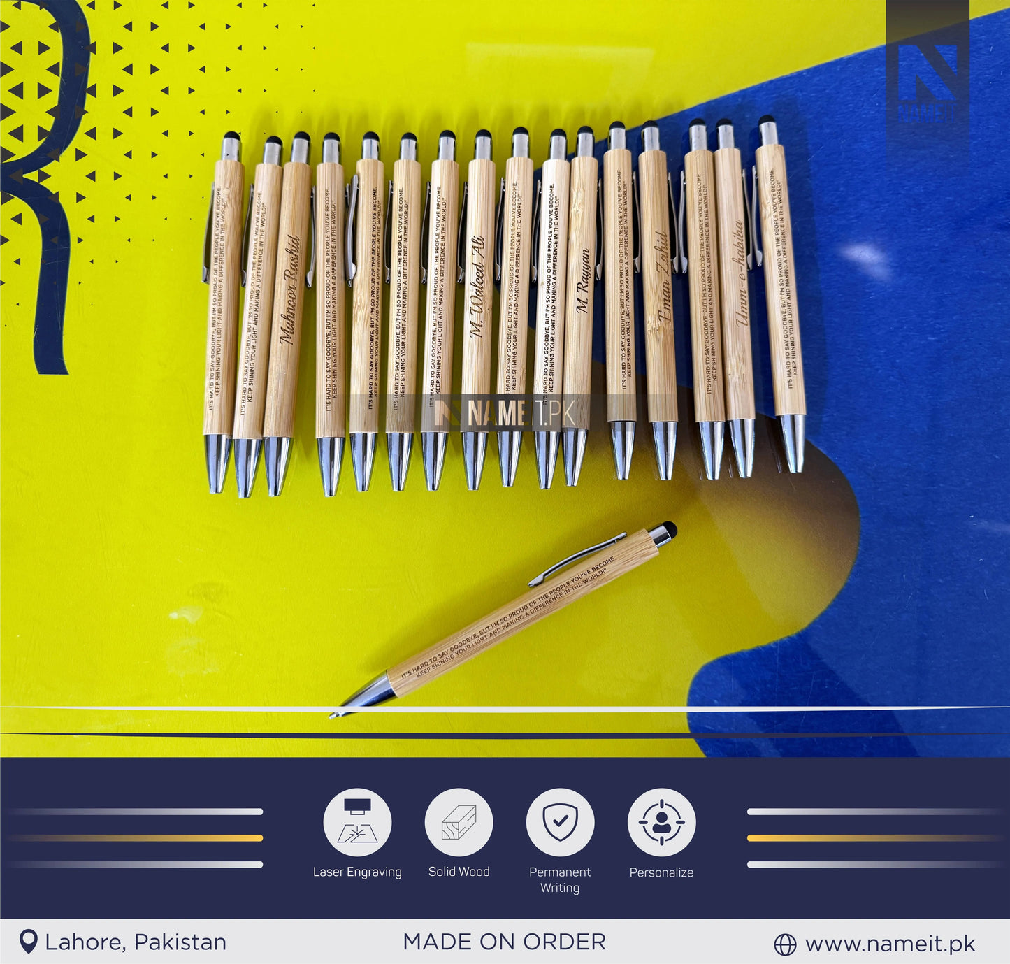 Personalized Pen, Perfect for Long-Lasting Advertisement Of Company, Your Name , Logo NAMEIT PAKISTAN