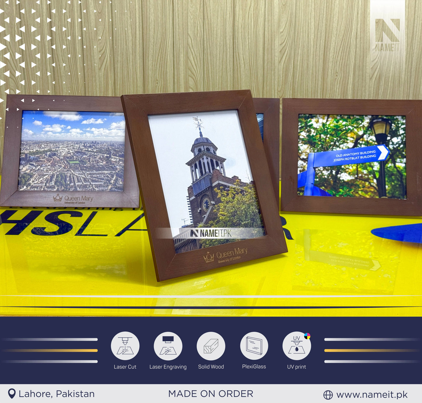 Photo Frame,Wooden Frame, Uv Printed,memorial gift,Couple Memorial Photo Frame, Anniversary Memorial Photo Frame, Wedding Memorial Gift. University & School Memorial Photo Frame