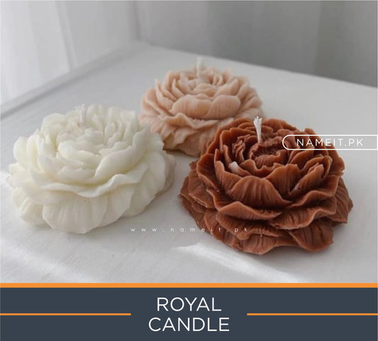 Candles - Pack OF 3 Flower Candles -Scented Flower Candle