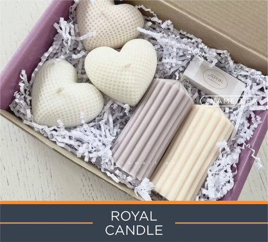 Candle , 3D Heart Shape and Candle Dinner Gift Box