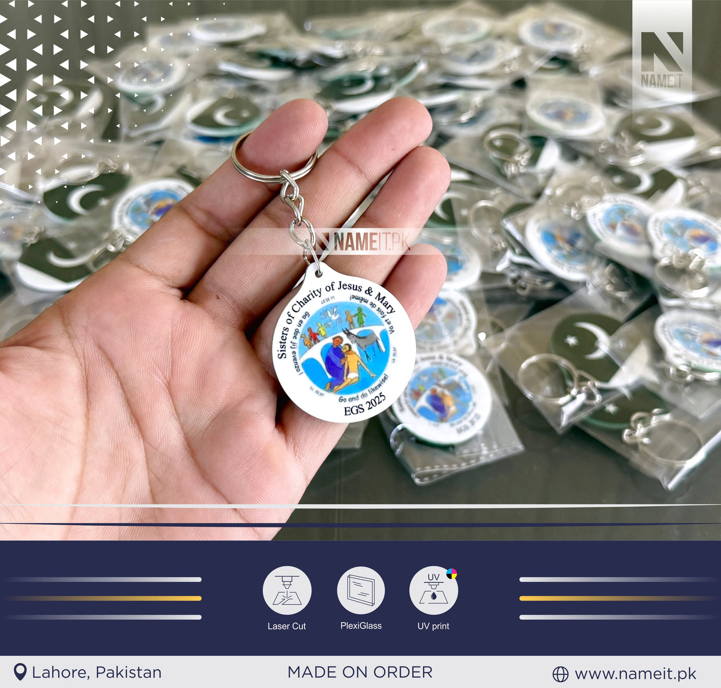 Keychain, Colorful Photo Acrylic Keychain | Company logo keyring, business logo keyring, double sided keyring, your logo design, custom design keyring, independence day Keyring, Pakistan Flag, Pakistan Independence Day