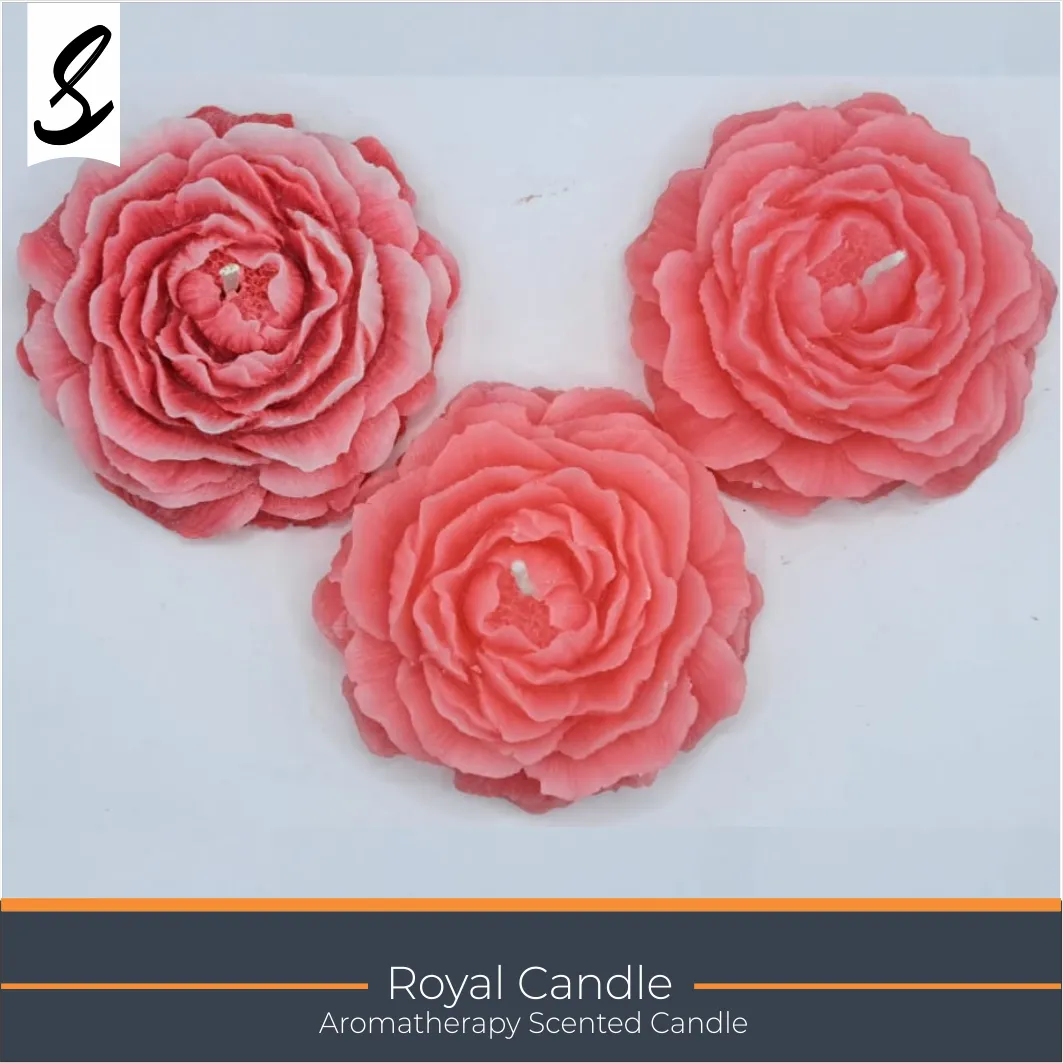Candles , Soy Candle - Scented Flower Candle