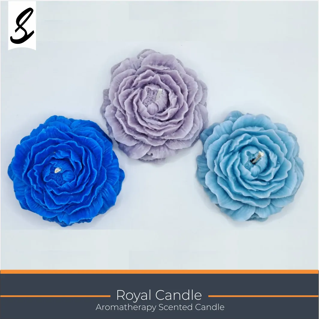 Candles , Soy Candle - Scented Flower Candle
