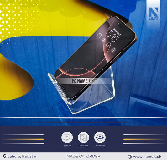 Acrylic Mobile Phone Stand for Desk, Phone Holder for Table, Bed & Home, Portable Mobile Holder for Desk Table, Mobile Accessories & Cell Phone Stand Holder, Mobile Stand for Bed While Lying