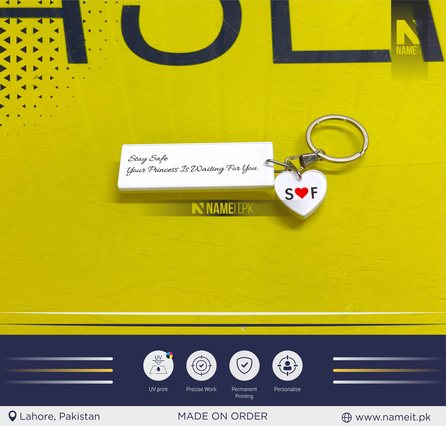 KeyChain, Drive Safe Acrylic Sandwich Keychain Drive Safe I Need You Here With Me Keychain Personalized Keychain Driver Gift Long Distance Relationship Boyfriend Gift