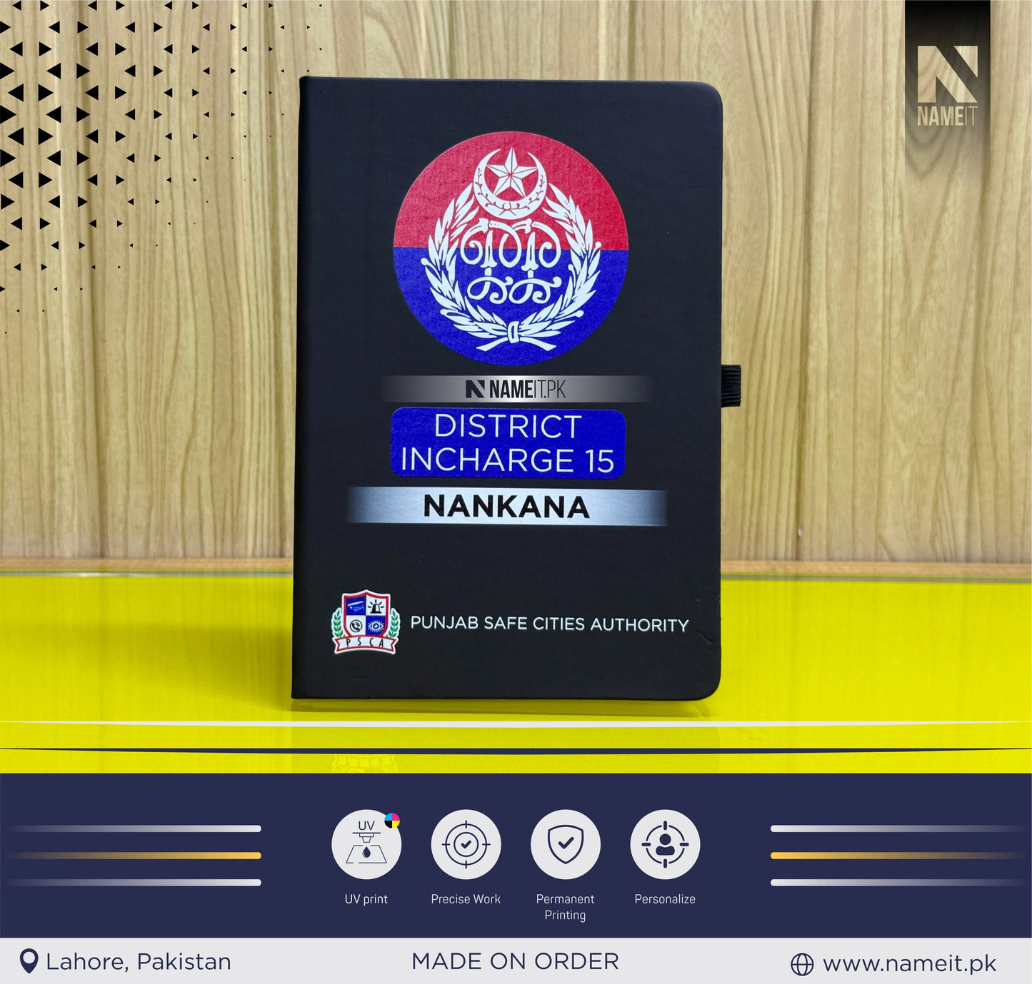 Diary, Police Diary Printed, Customize Diary For Punjab Police - Congratulations Police Gift - Punjab Police Gift- New Police Officer Gift - New Job Gift - Police