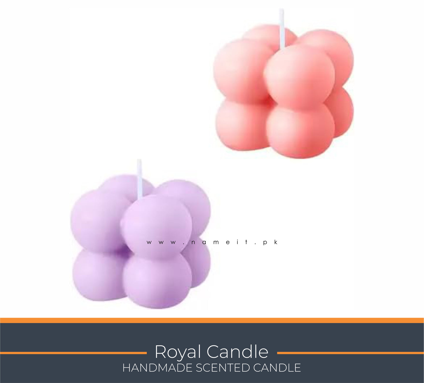 Candle, Bubble Shape Scented Candle – Romantic Wedding Gift & Elegant Home Décor Accent