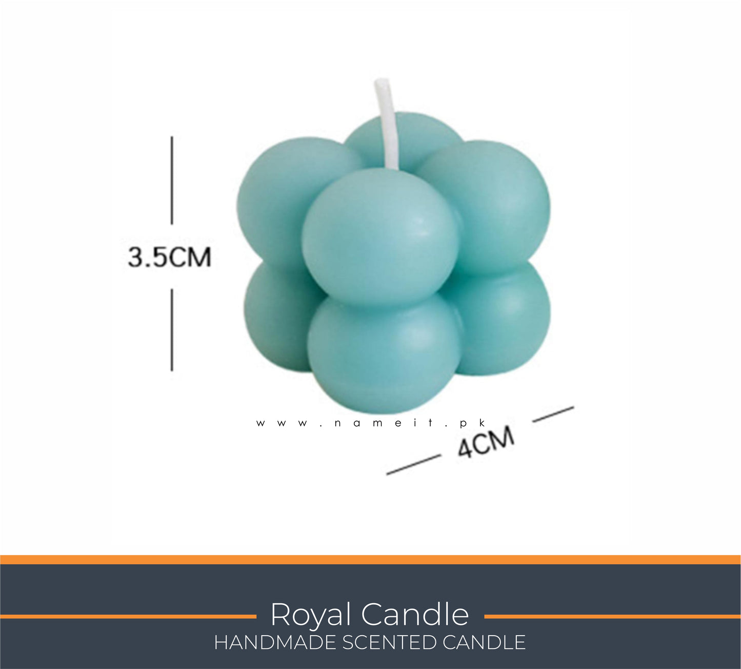 Candle, Bubble Shape Scented Candle – Romantic Wedding Gift & Elegant Home Décor Accent