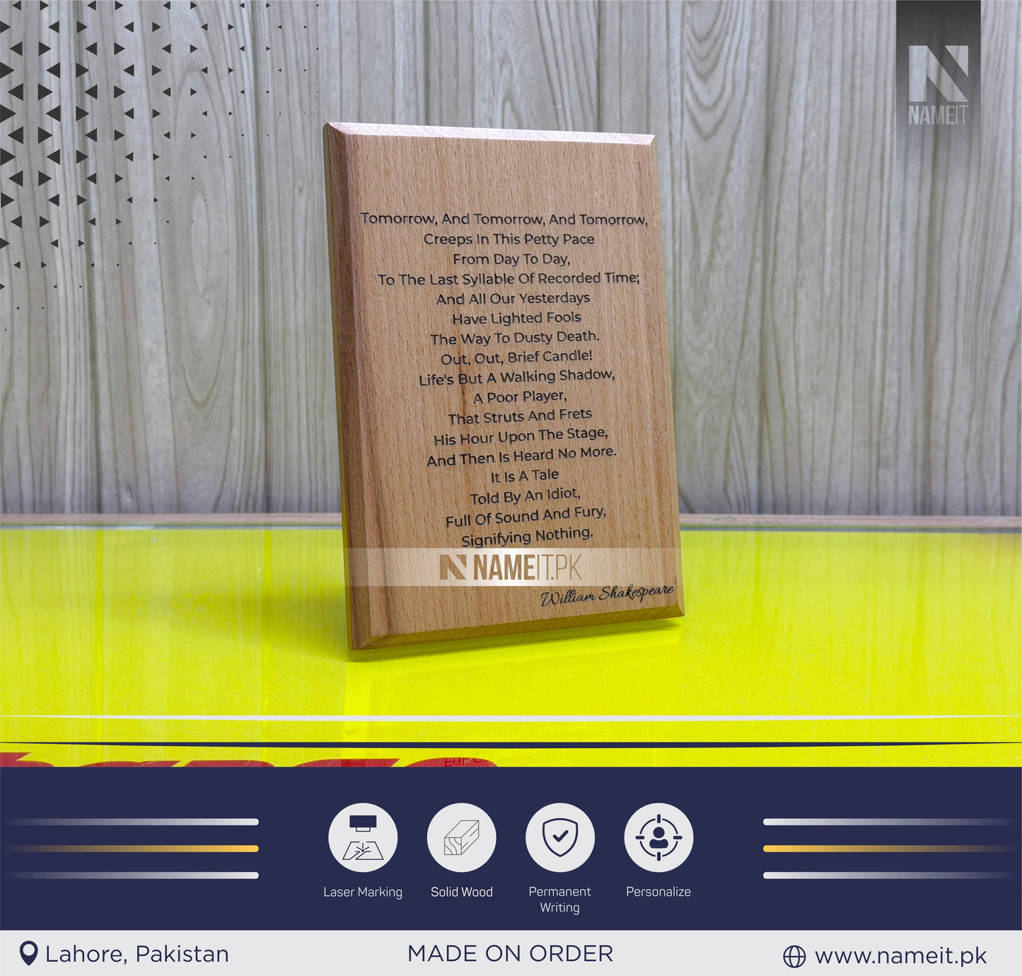 Personalised Pure Wooden Photo Frame, Engraved Text Date Names, Wedding Picture Frame, Couples Housewarming, Anniversary, Valentine’s Day