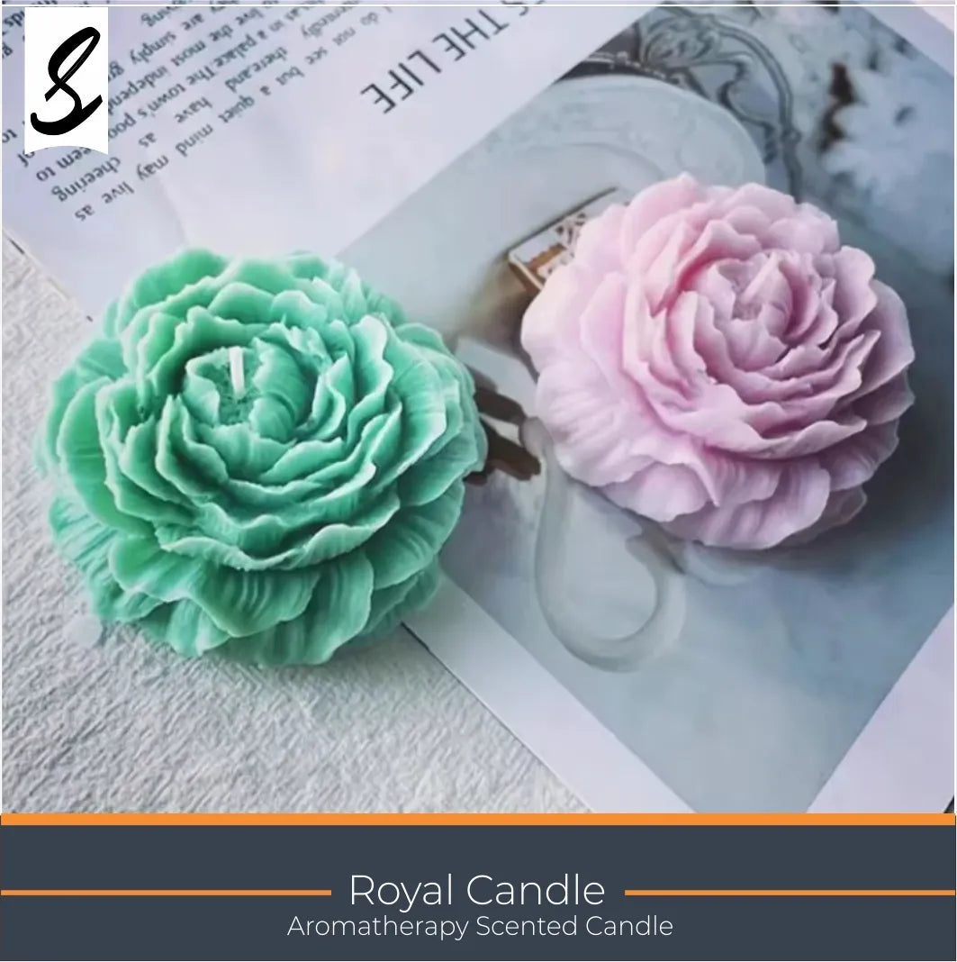 Candles , Soy Candle - Scented Flower Candle
