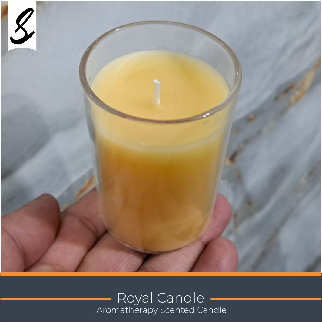 Candles , Soy Candle - Wooden Lid Glass Aromatherphy Candle