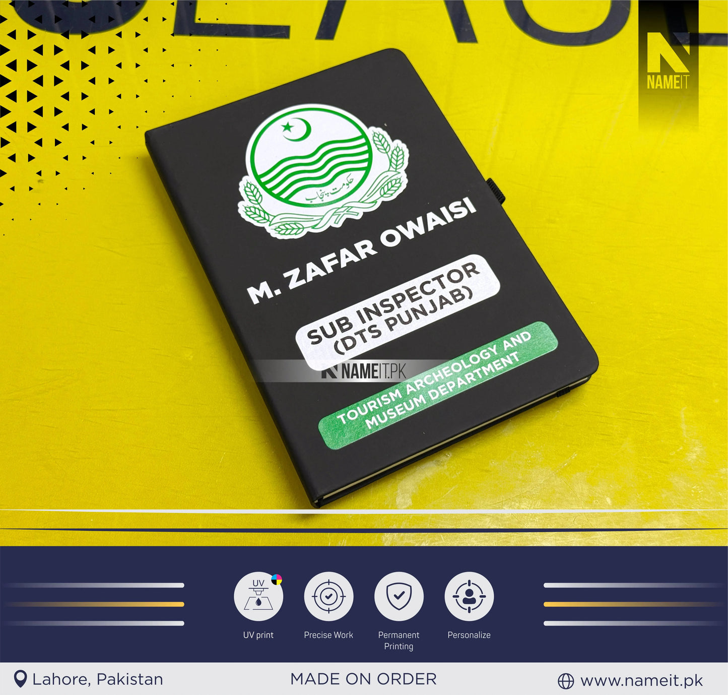 Diary, Custom Diary Printed, Customize Diary For Government Officers - Congratulations Gift - Tourism department Gift - Officer Gift - New Job Gift