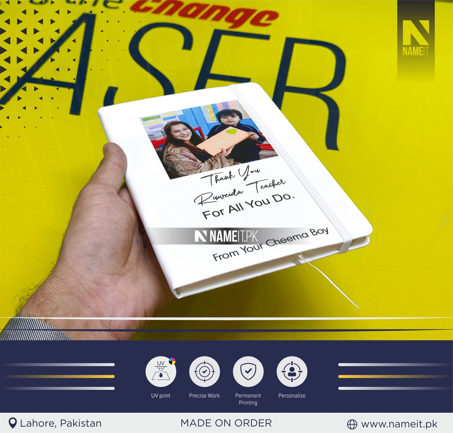 Diary, Teacher's Personalized Notebook, End Of Year Gift For Teacher, Custom Book, Teacher Appreciation Gift