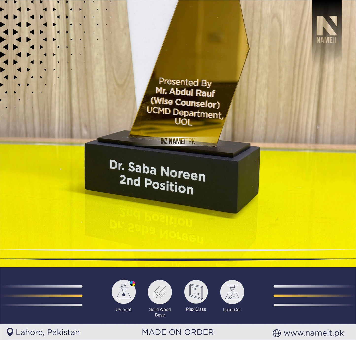 Custom Award, Add Logo, Custom Trophy, Free Design, Employee Award, Achievement Award, Business Award, University Trophy,