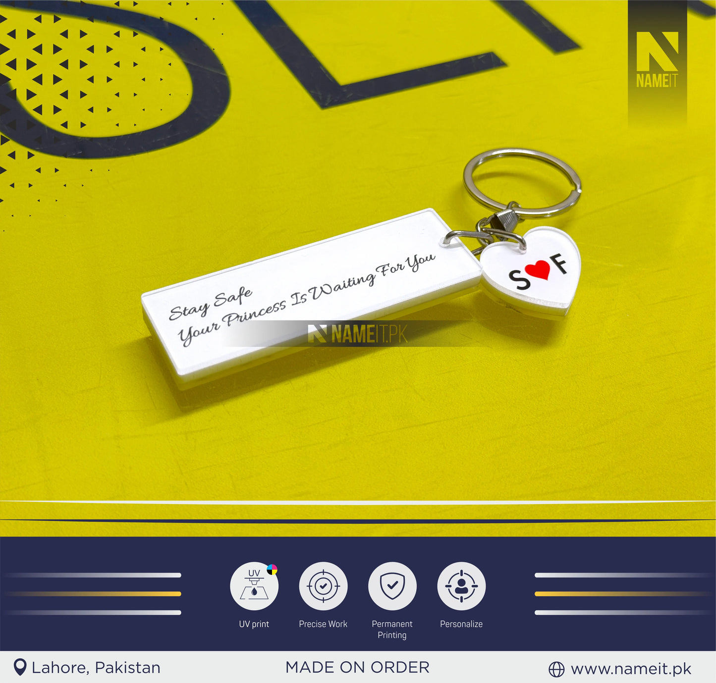 KeyChain, Drive Safe Acrylic Sandwich Keychain Drive Safe I Need You Here With Me Keychain Personalized Keychain Driver Gift Long Distance Relationship Boyfriend Gift