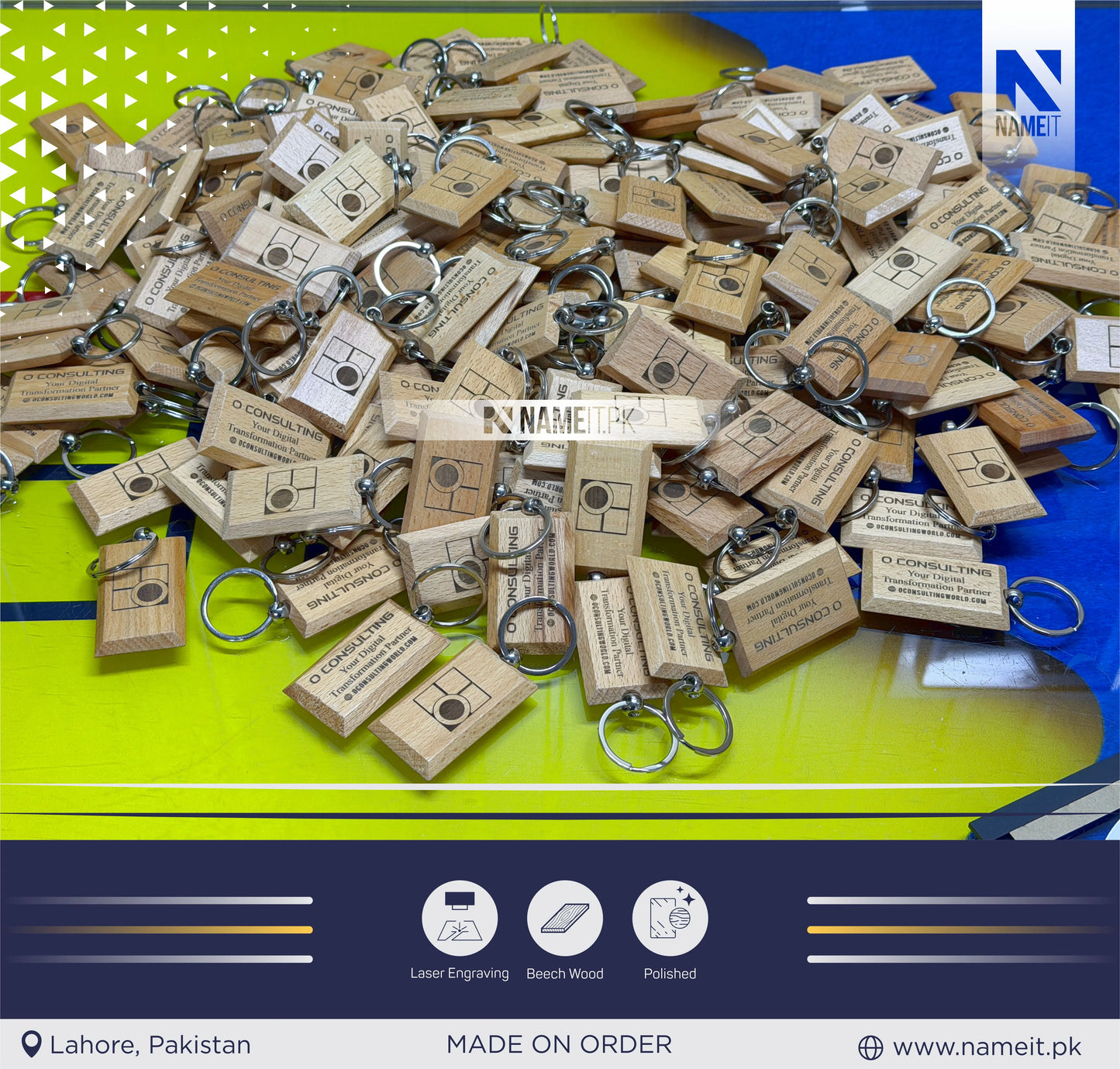 Wooden Keychain, Personalised Engraved Wood Keyring, wood engraved keyring, custom engraved Keyring for Home, Holiday, Garage, Gate, Door, Post Box, Any Text