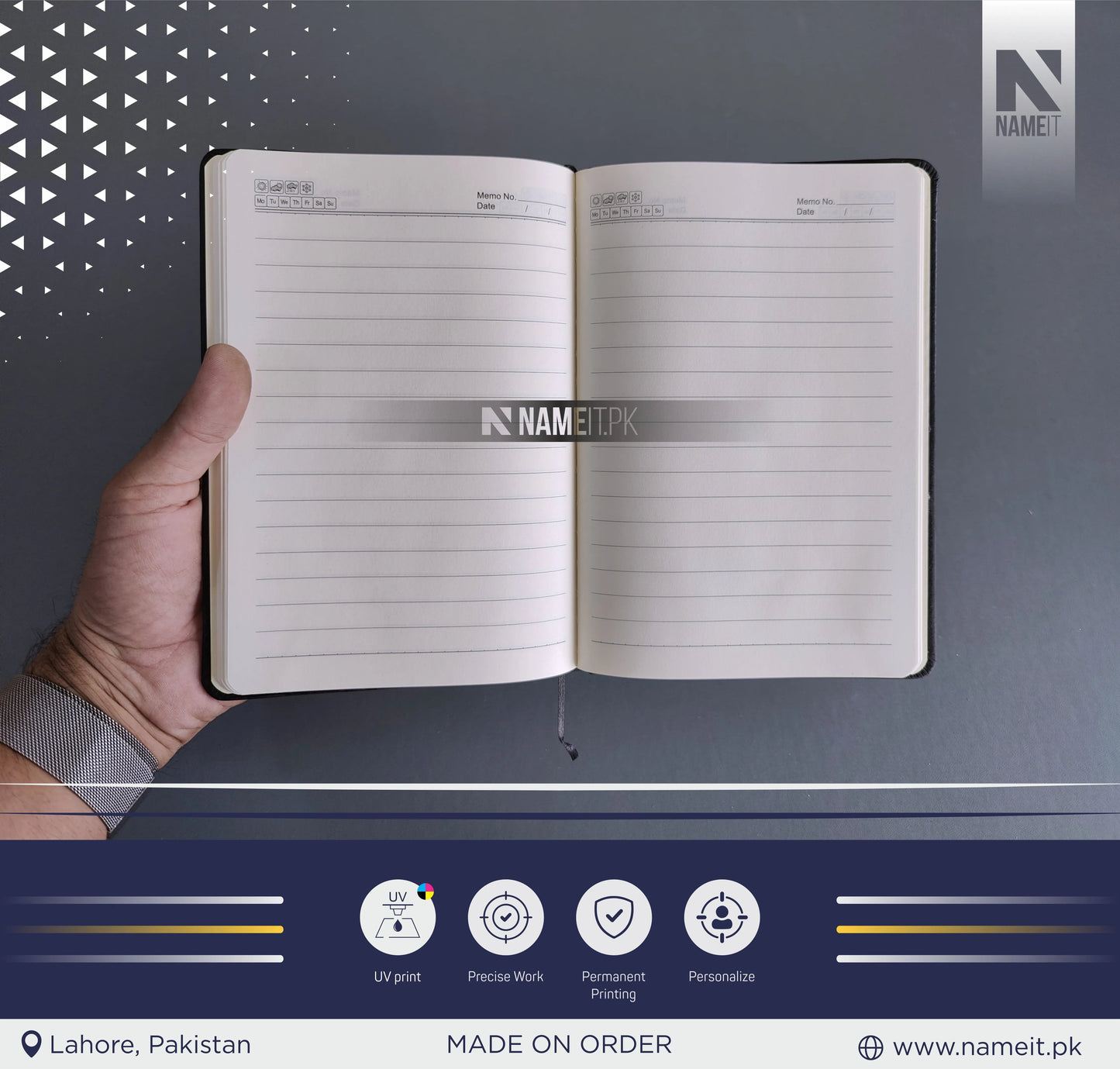 Diary, UV Printed, Customize Diary For Punjab Police - Congratulations Police Gift - Punjab Police Gift- New Police Officer Gift - New Job Gift - Police NAMEIT PAKISTAN