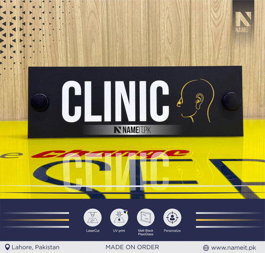 Custom Acrylic Logo Sign for Door or Wall, Modern Salon Sign, Business Signage, Business Door Plaque, Spa Room, Clinic