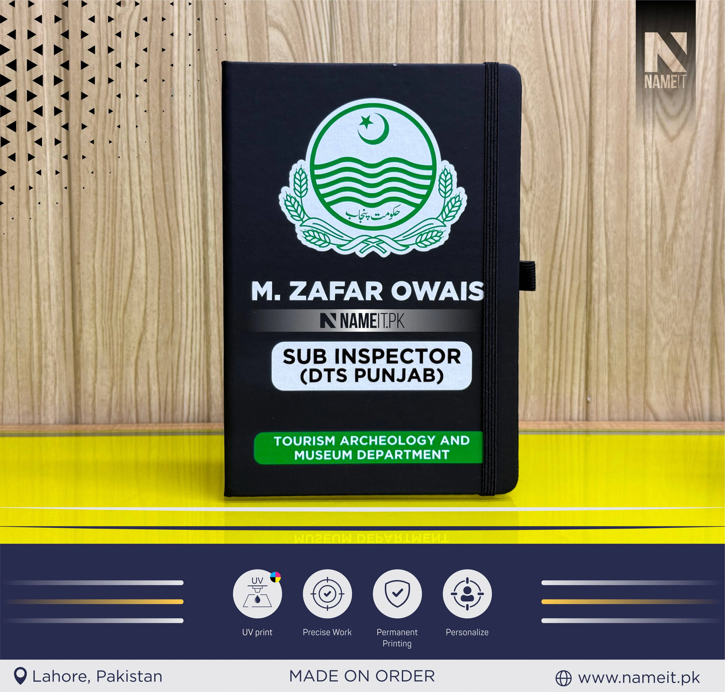 Diary, Custom Diary Printed, Customize Diary For Government Officers - Congratulations Gift - Tourism department Gift - Officer Gift - New Job Gift