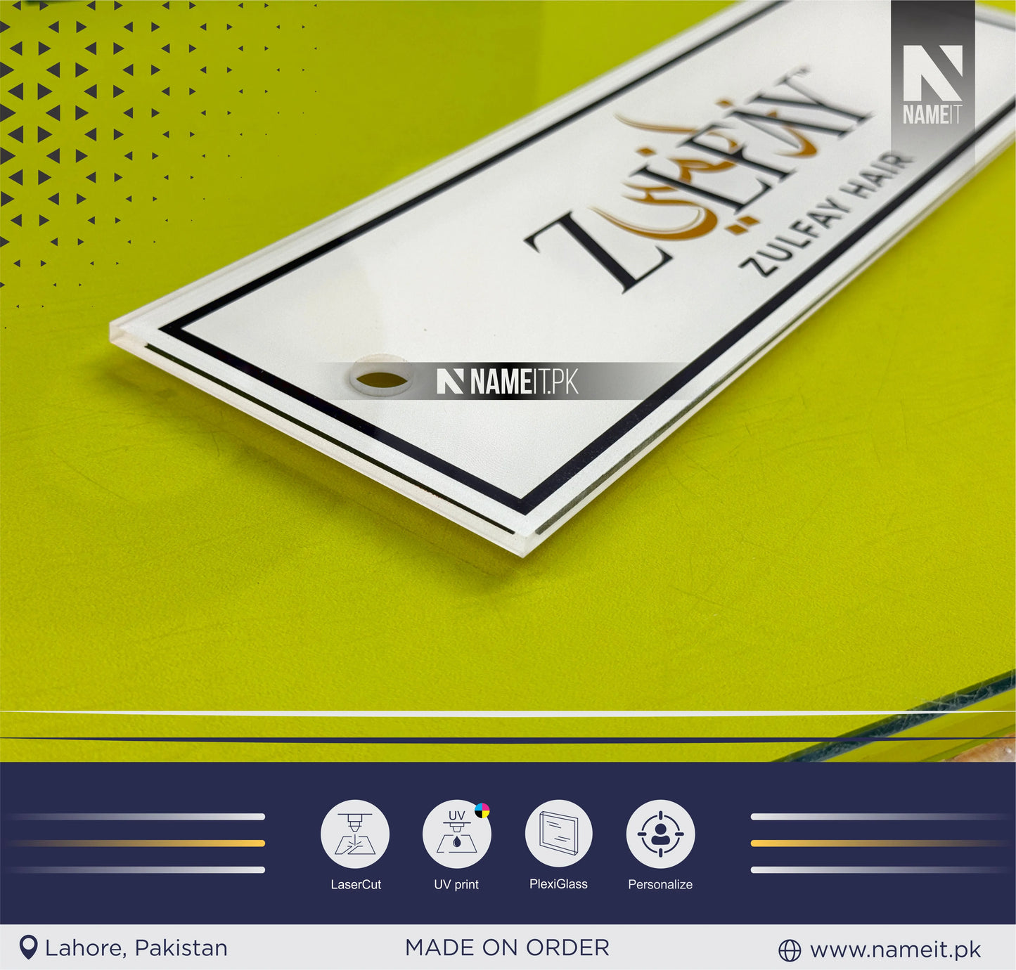 Custom Acrylic sign Square acrylic sign for Studio & Spa,beauty salon logo dental logo sign boutique logo sign brow logo nail salon