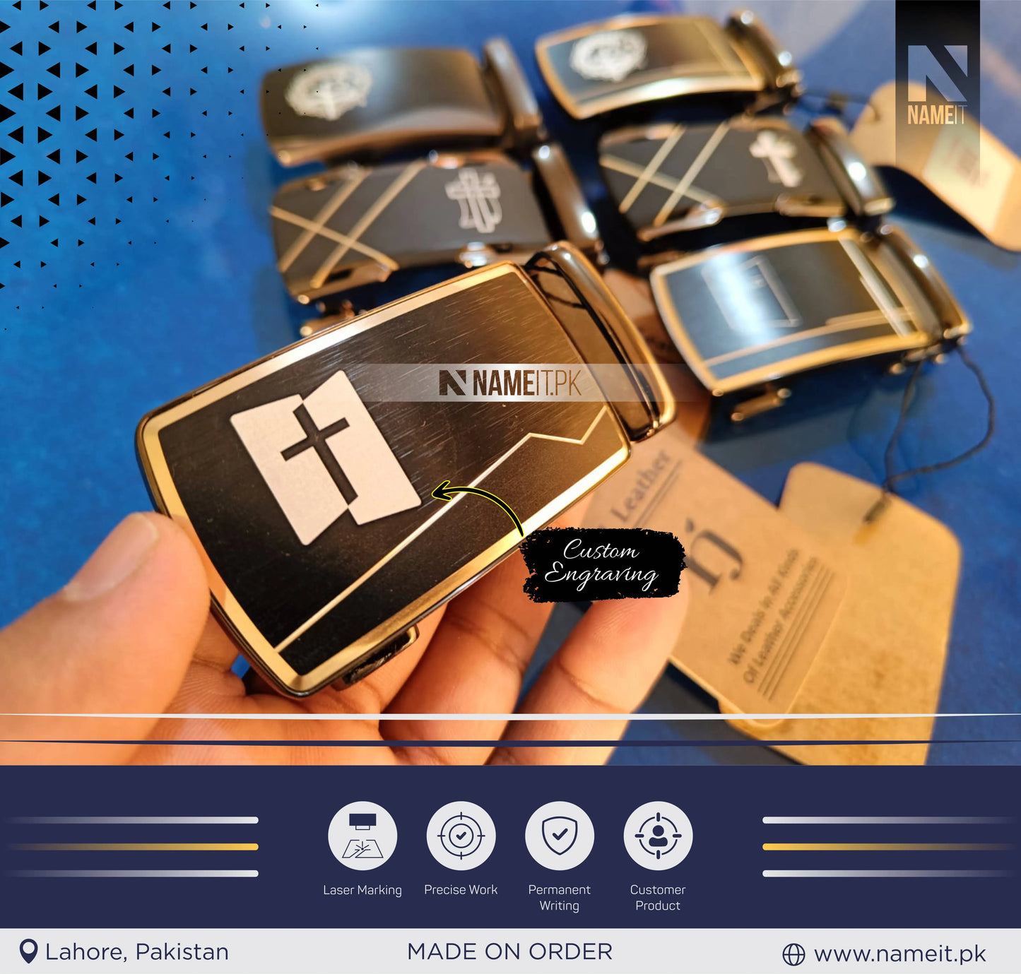 Buckles – Custom Your Buckles Set with Name, initial, or Company Logo | Perfect Gift for Any Brand Owner