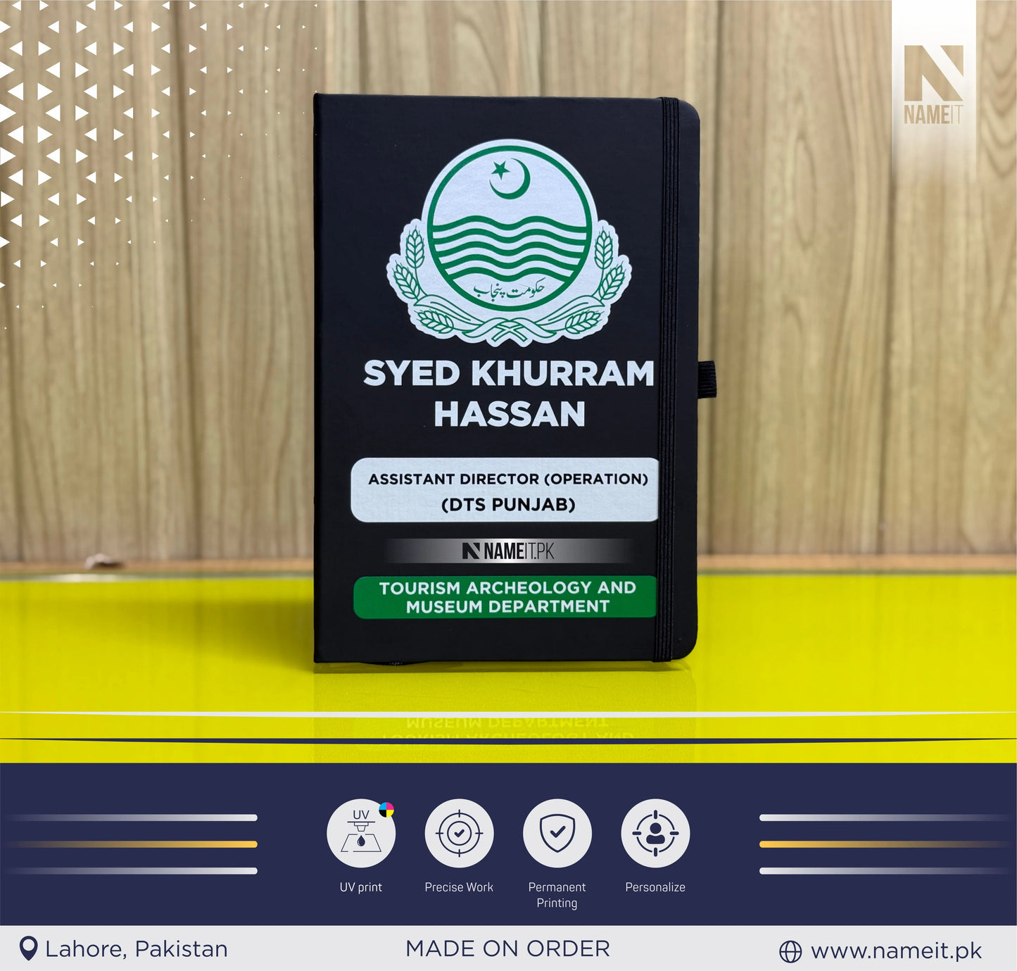 Diary, Custom Diary Printed, Customize Diary For Government Officers - Congratulations Gift - Tourism department Gift - Officer Gift - New Job Gift