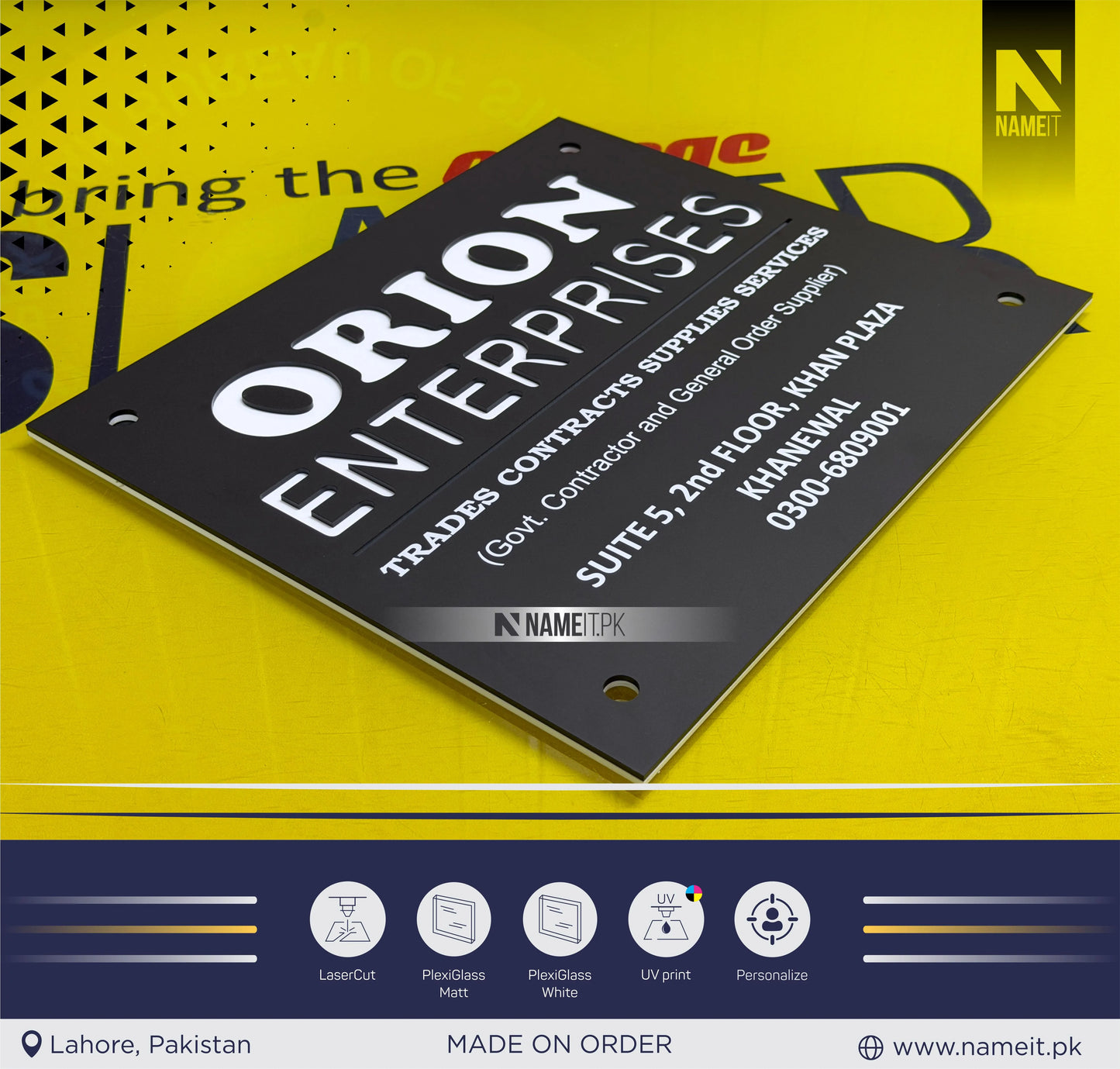 House Name Plate, House Name Sign Plaque Home Door Address House Decor Custom Home Name Plate Sign