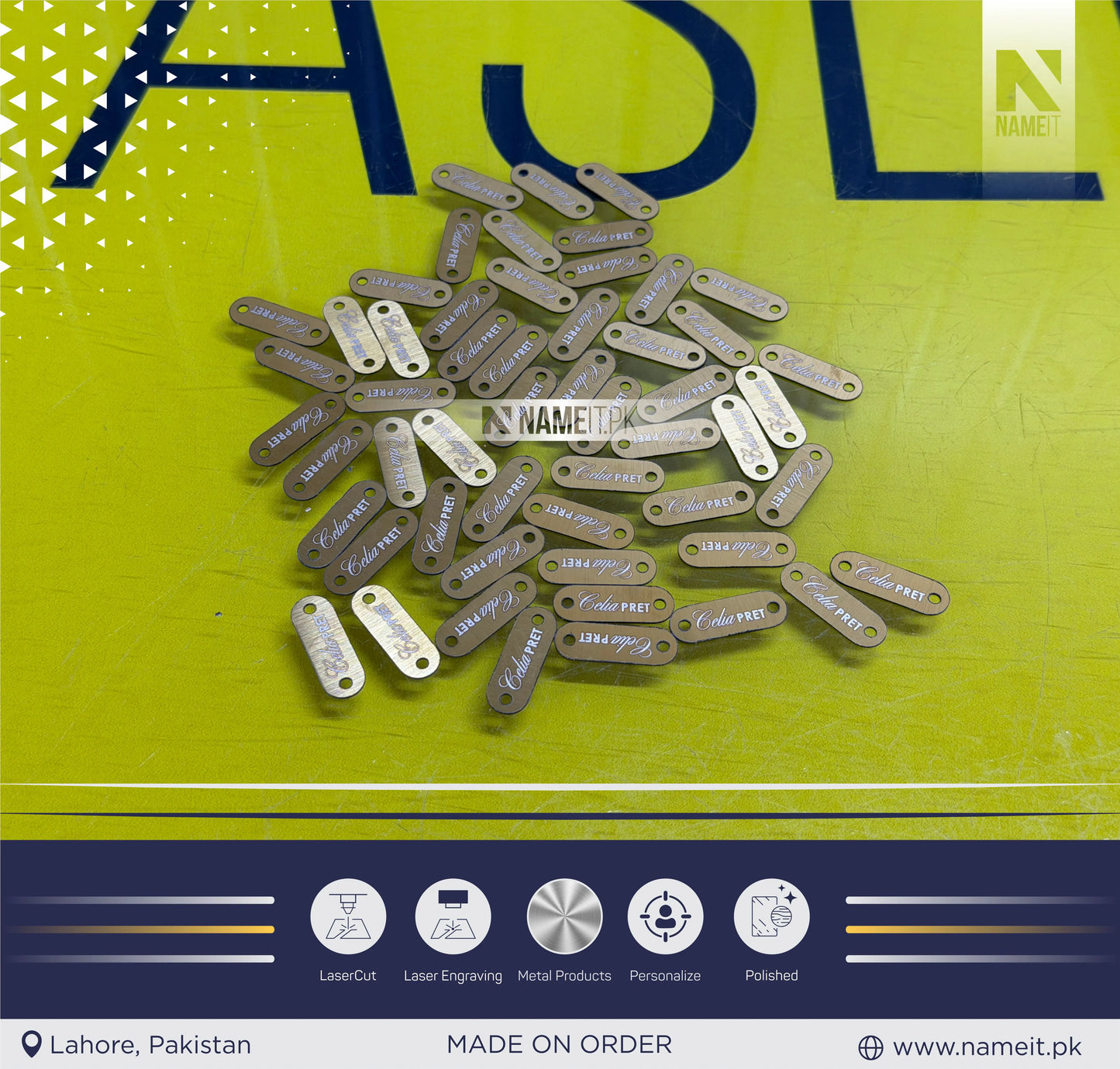 Custom Products Tags, Custom Laser Engraved Tag, Bag Metal Label, Custom Clothing Labels, Clothing Tags, Engraved Tag