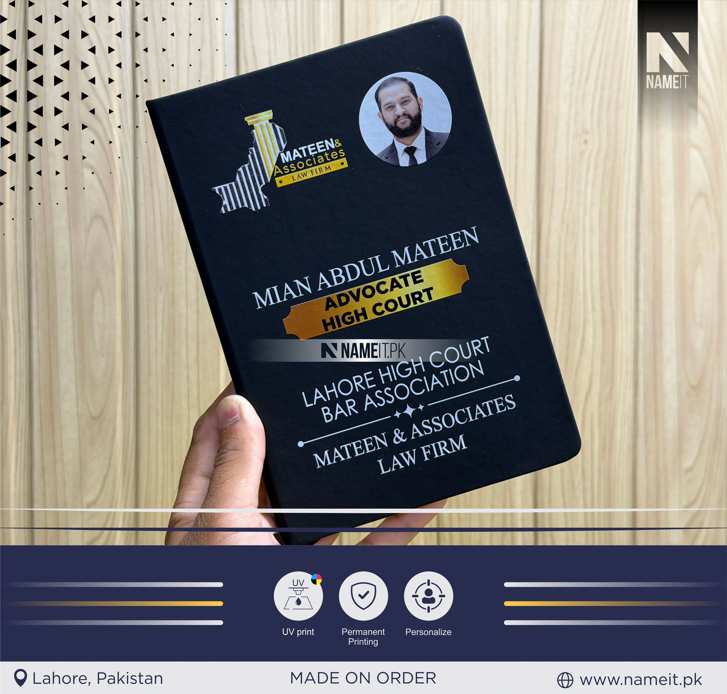 Diary, Custom Diary Printed, Customize Diary For Advocate High Court | Government of Pakistan - Congratulations Gift - Birthday Gift - New Job Gift