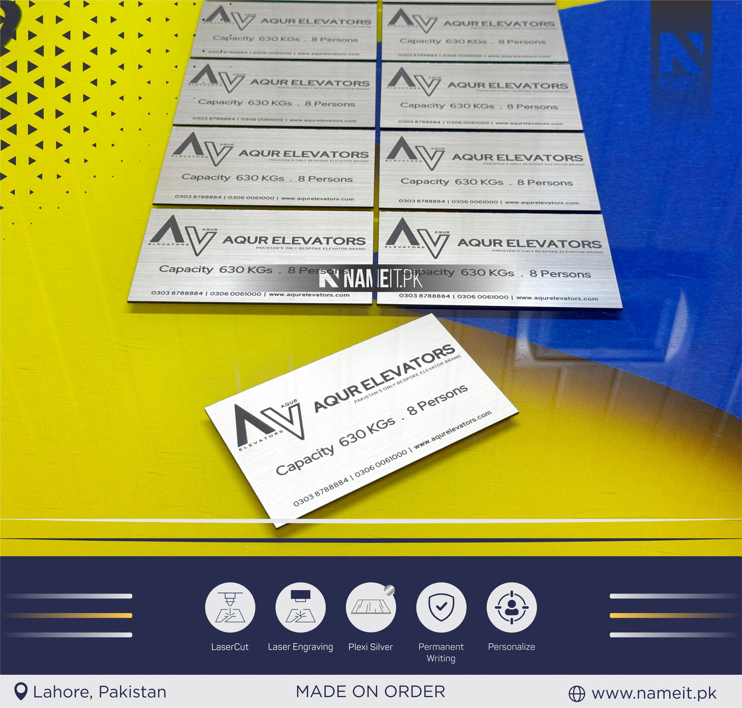 Custom Industrial Label Machine Tags - Custom designed machine tag - Asset tag-ID tag - Nameplate - Asset label - ID plate