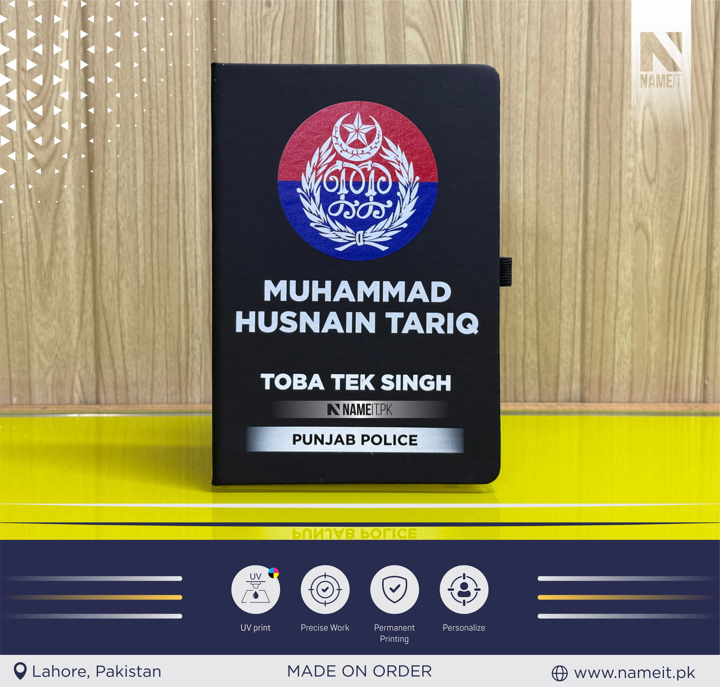 Diary, Police Diary Printed, Customize Diary For Punjab Police - Congratulations Police Gift - Punjab Police Gift- New Police Officer Gift - New Job Gift - Police