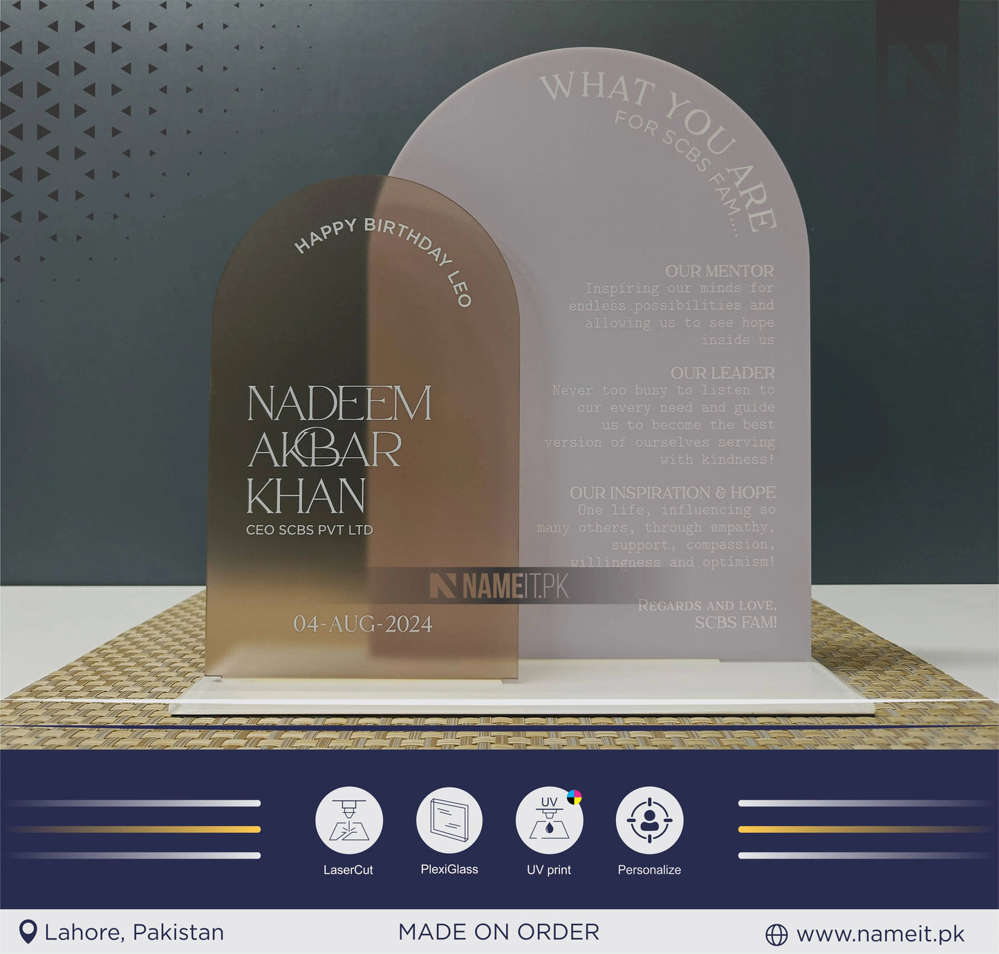 Personalised Double Arch Signage, Birthday Sign, Event Sign, Wedding Signage, Table Sign NAMEIT PAKISTAN