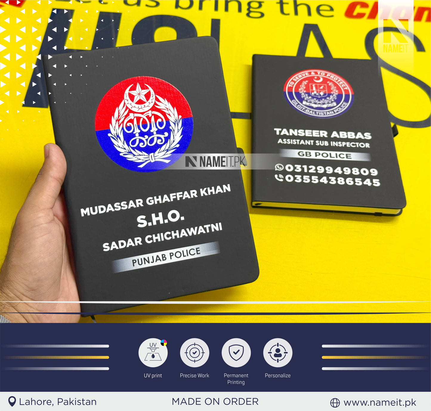 Diary, Police Diary Printed, Customize Diary For Punjab Police - Congratulations Police Gift - Punjab Police Gift- New Police Officer Gift - New Job Gift - Police