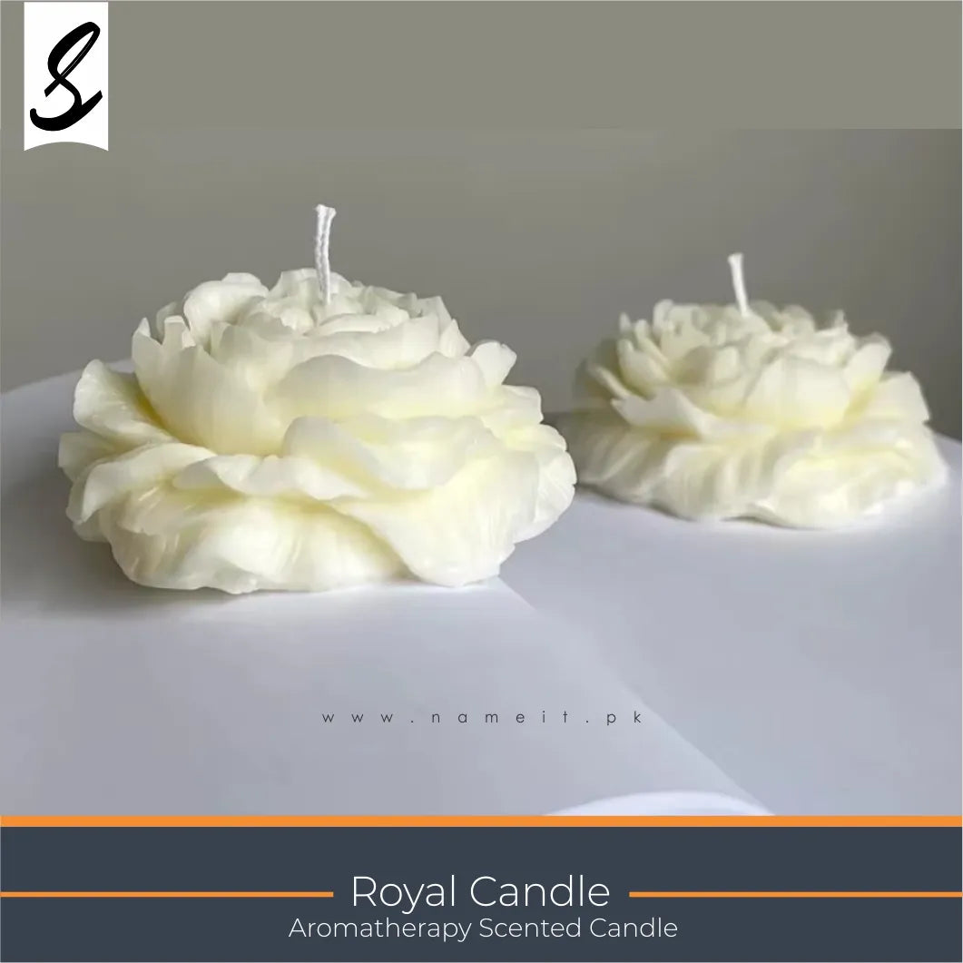 Candles , Soy Candle - Scented Flower Candle
