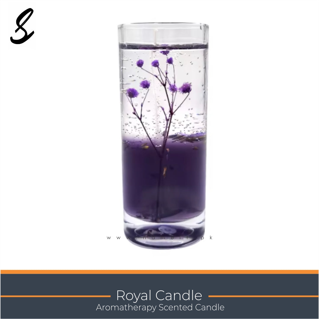 Candle. Aromatherphy Home Decoration Glass Jar Clear Transparent Gel Soy and Jelly Candle Wax With Dried Flower