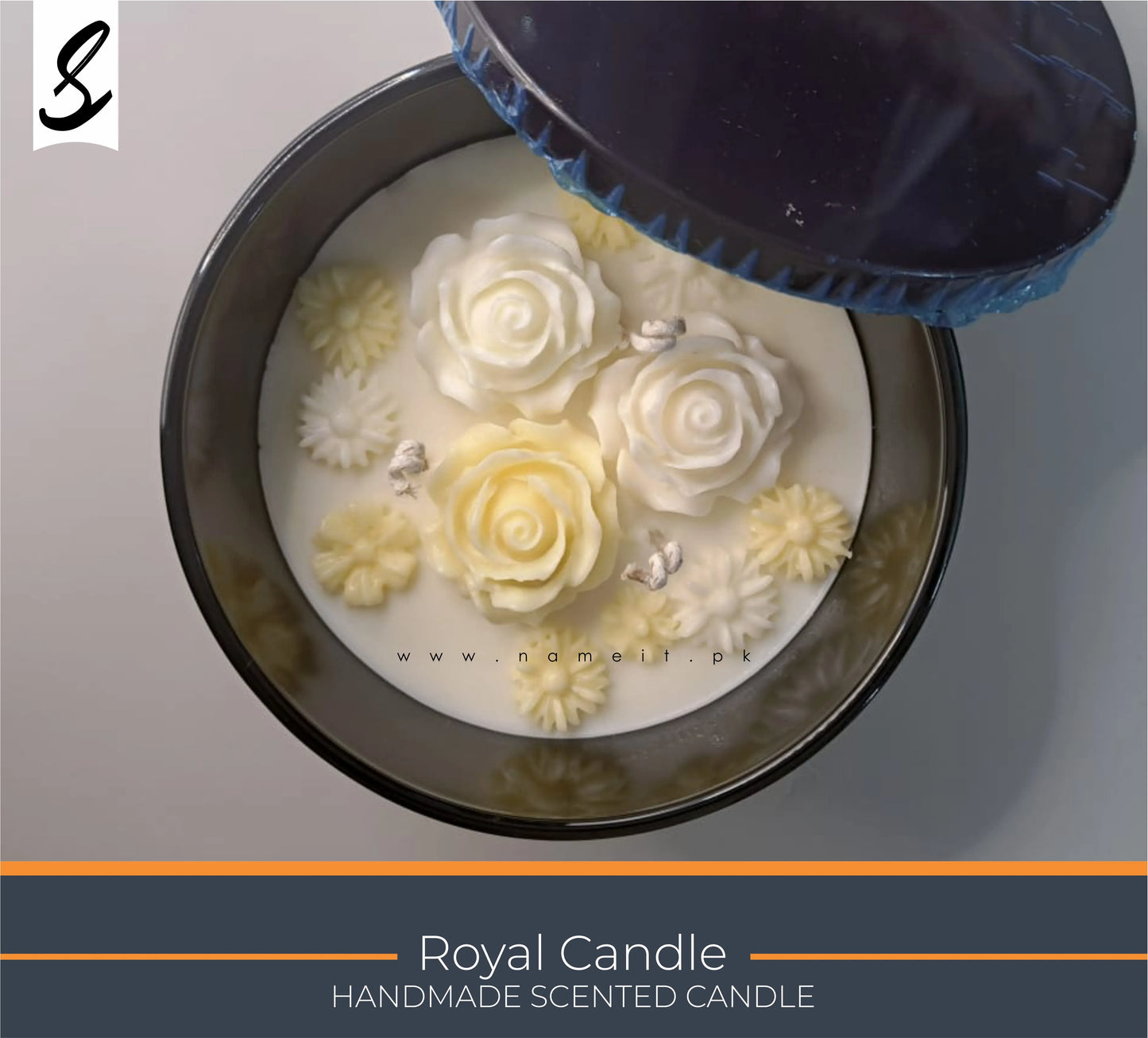 Candle , Large size elegance Flowers of Candles