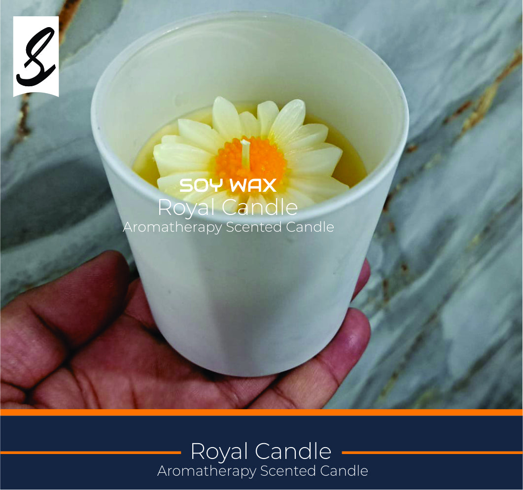 Candles , Soy Candle - Scented Vanilla Candle - Handmade Candle