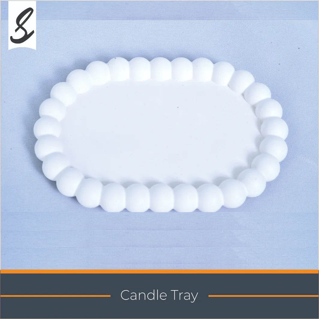 Tray, Luxury Candle & Jewelry Display Tray – Elegant Home Décor Organizer for Vanity, Desk