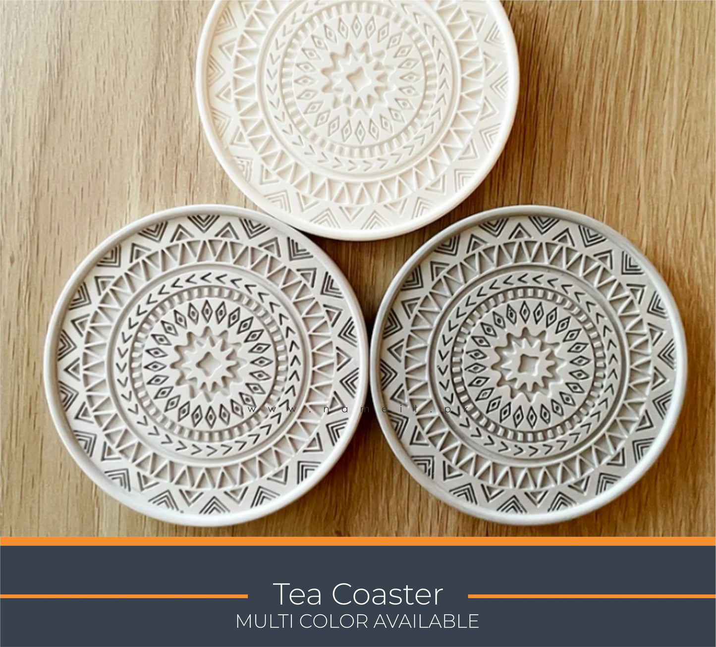 TeaCoaster, Luxury Candle & Jewelry Display Tray – Elegant Home Décor Organizer for Vanity, Desk