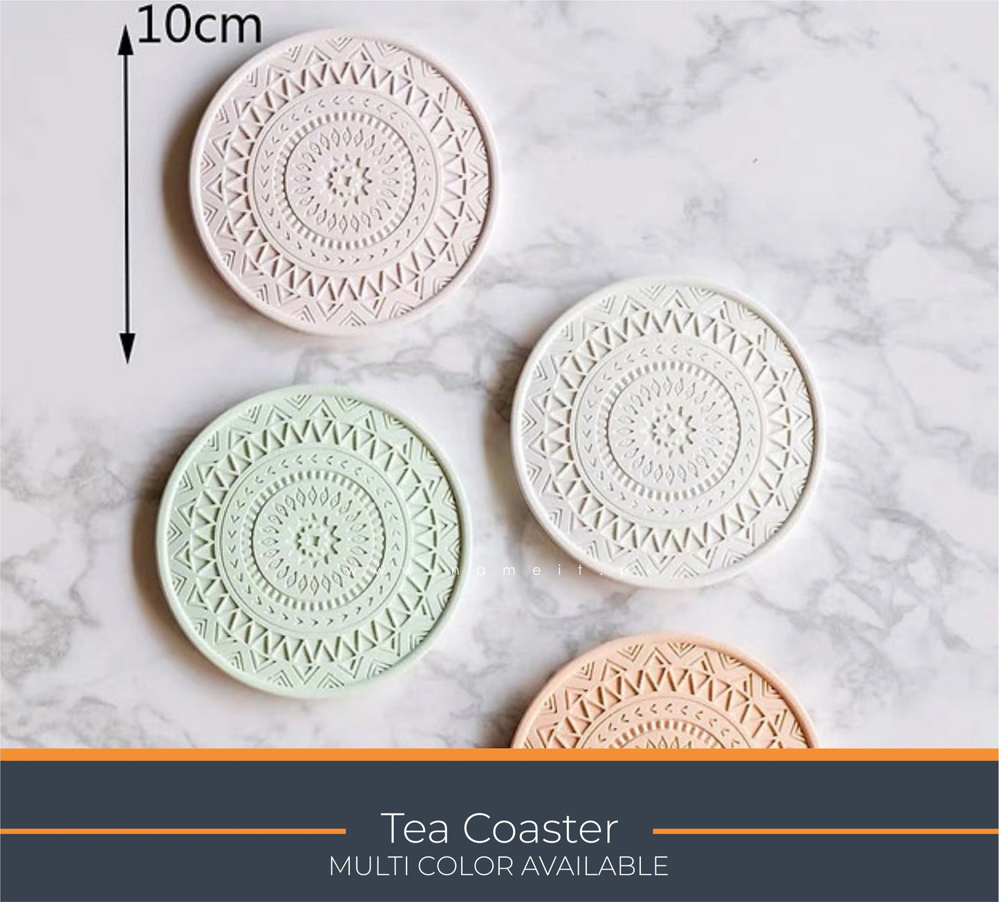 TeaCoaster, Luxury Candle & Jewelry Display Tray – Elegant Home Décor Organizer for Vanity, Desk