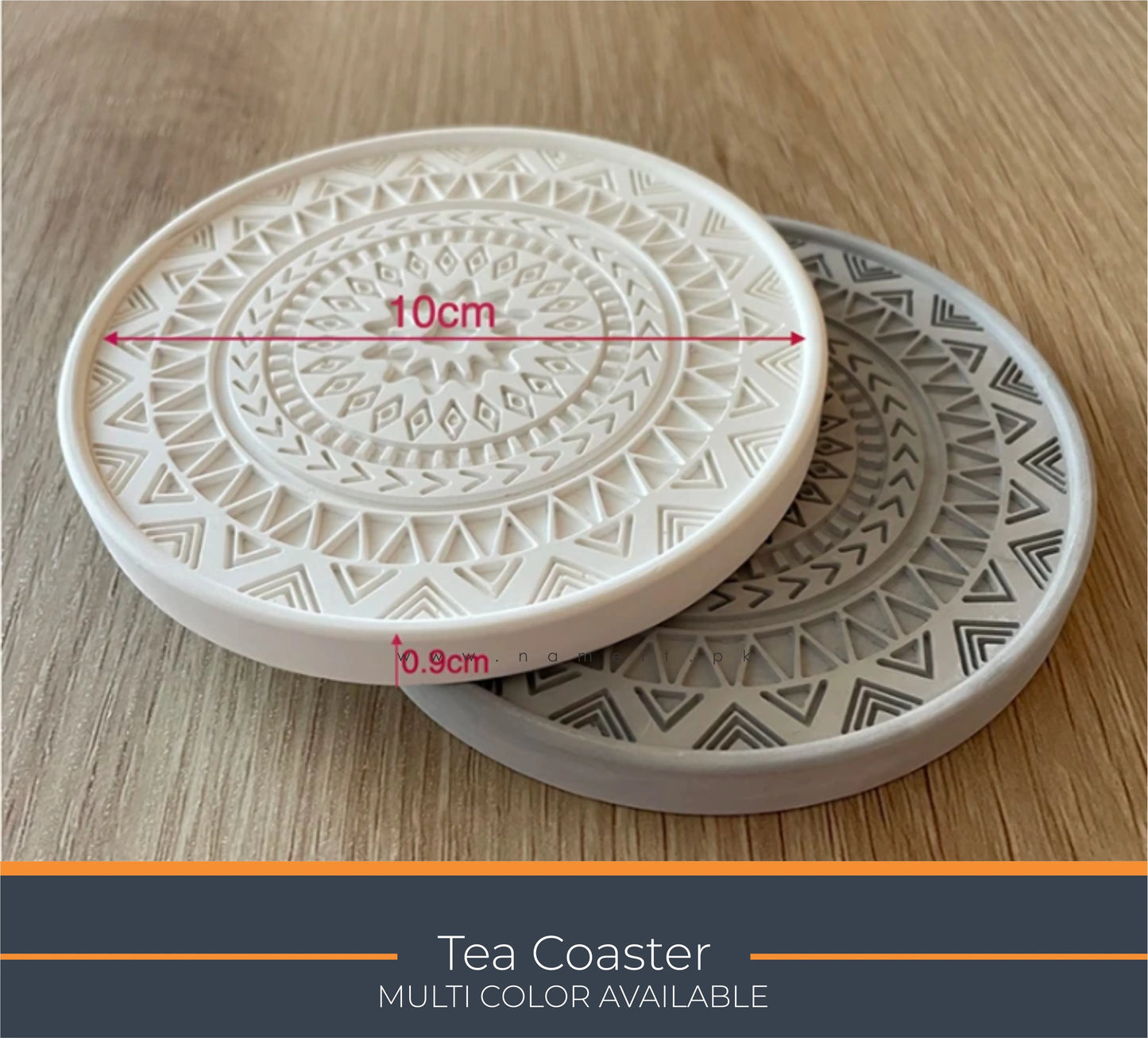 TeaCoaster, Luxury Candle & Jewelry Display Tray – Elegant Home Décor Organizer for Vanity, Desk