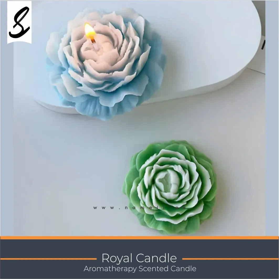 Candles , Soy Candle - Scented Flower Candle