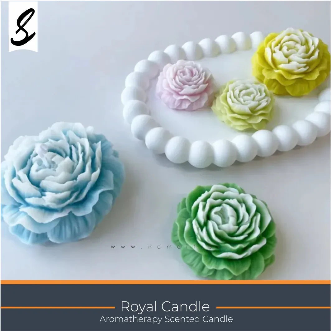 Candles , Soy Candle - Scented Flower Candle