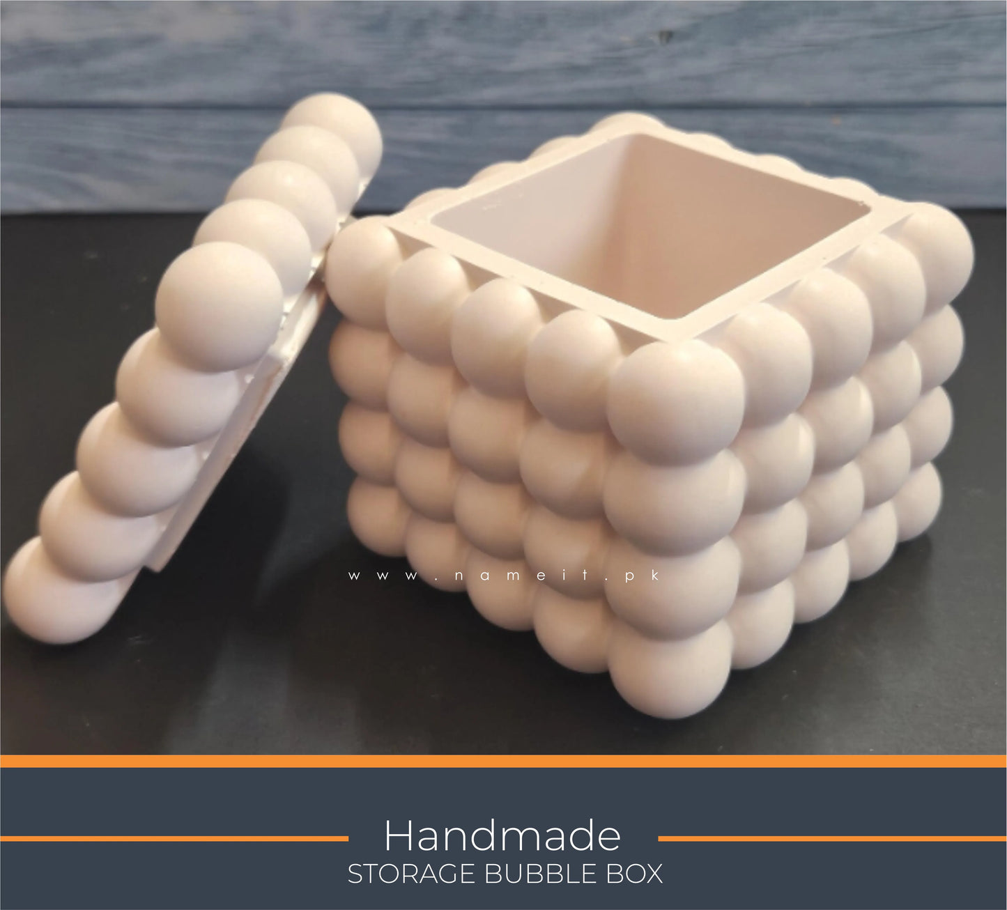 Storage Bubble Box, Luxury Candle & Jewelry Bubble Box – Elegant Home Décor Organizer for Vanity, Desk