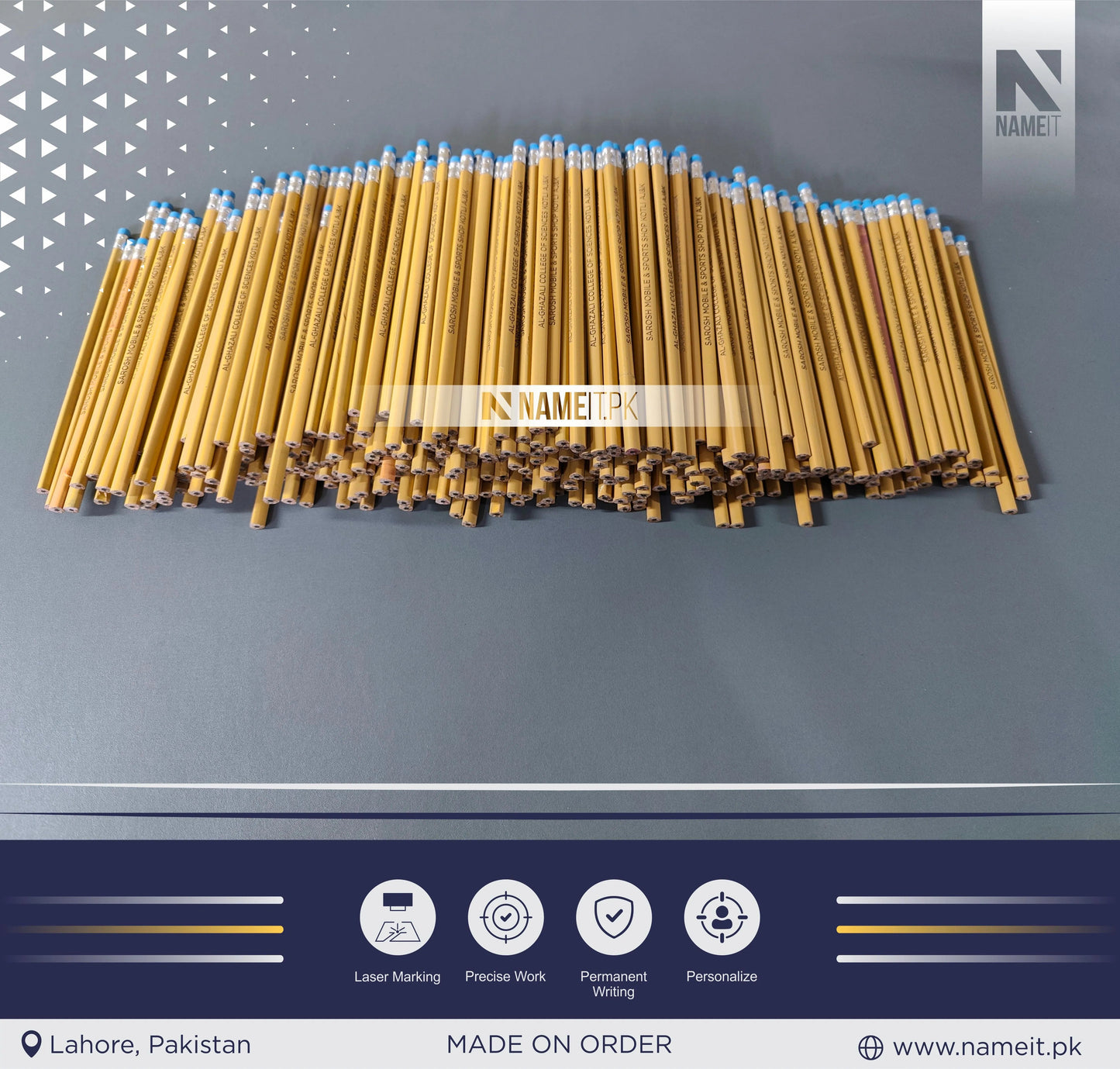 Pencil, Personalized Pencils, custom name pencils, school supplies, teacher gifts, pencils with names, back to school gifts, student gifts,best gifts NAMEIT PAKISTAN