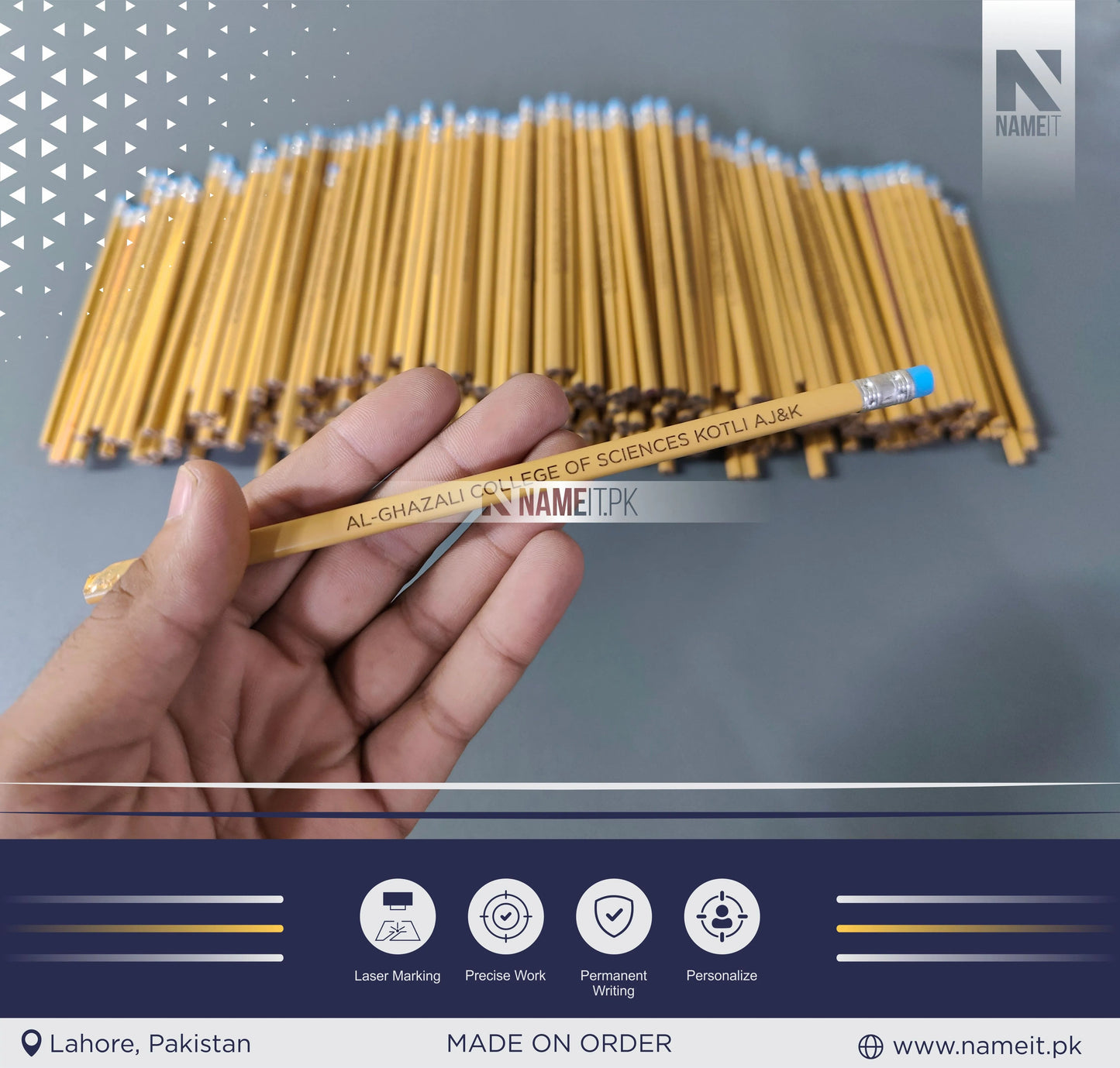 Pencil, Personalized Pencils, custom name pencils, school supplies, teacher gifts, pencils with names, back to school gifts, student gifts,best gifts NAMEIT PAKISTAN
