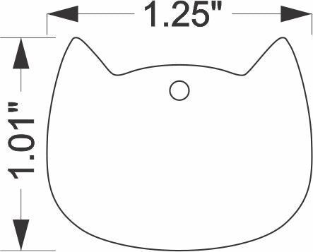 Pets Tag Personalized, Cat Face Tag, Pet Tags for Collars, Engraved Tag, Name Tag, Customized Pet Tag, Kitty Tag NAMEIT PAKISTAN
