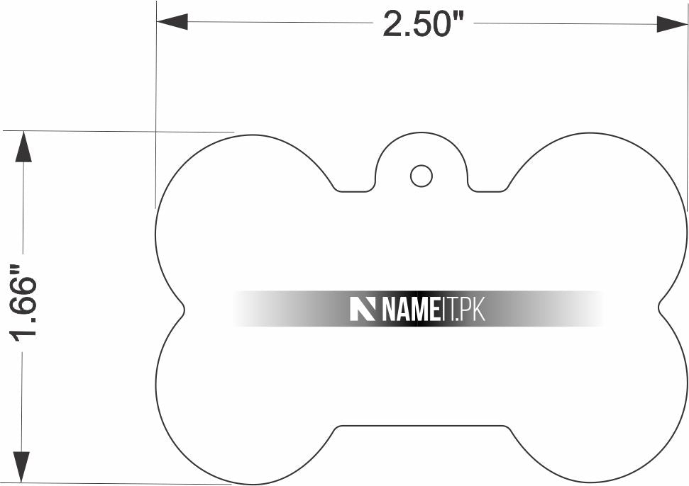 Pets Tag Personalized, Bone Shape Tag, Pet Tags for Collars, Engraved Tag, Name Tag, Customized Pet Tag, Kitty Tag NAMEIT PAKISTAN